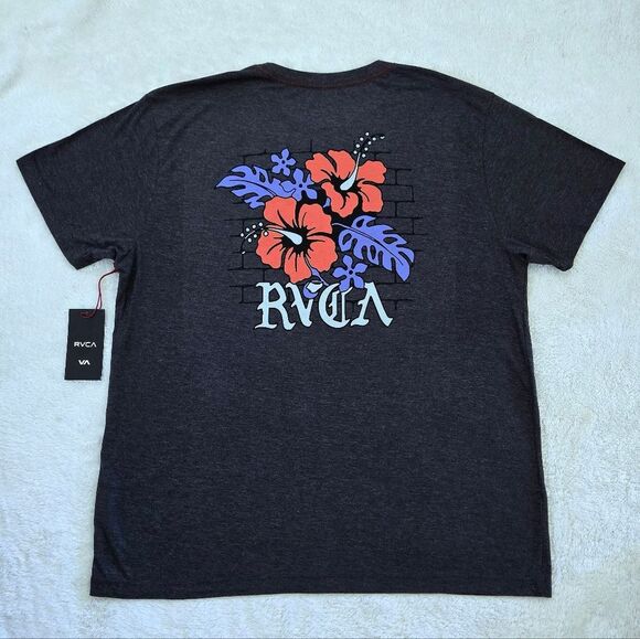 RVCA Other - RVCA🏄♂️ "Floral Park" Vintage Dye Slim Fit Graphic Tee👕 - NWT